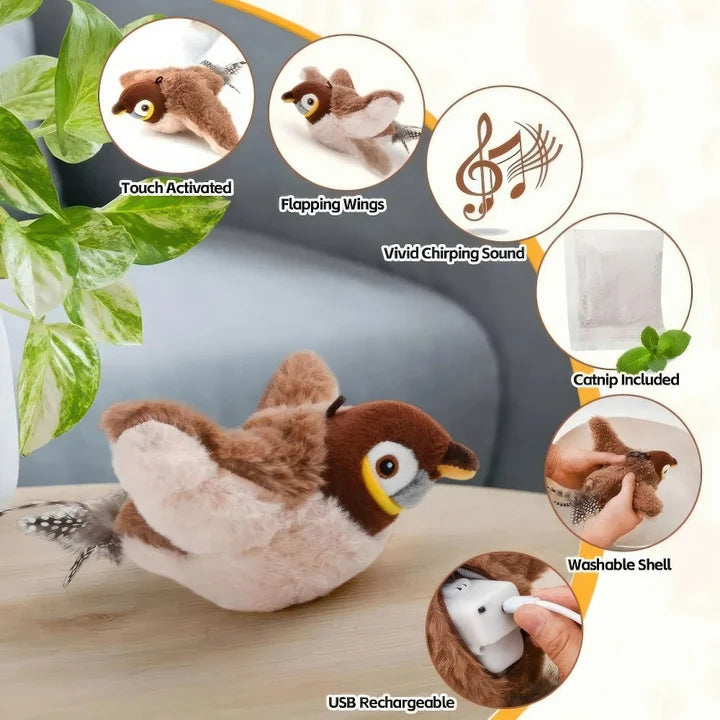 PurrWing™ Interactive Catnip Bird Toy