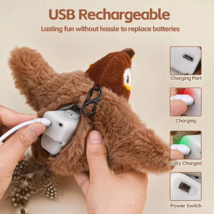 PurrWing™ Interactive Catnip Bird Toy